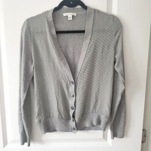 Banana Republic Silk & Mixed Media Crop Cardigan, Size M